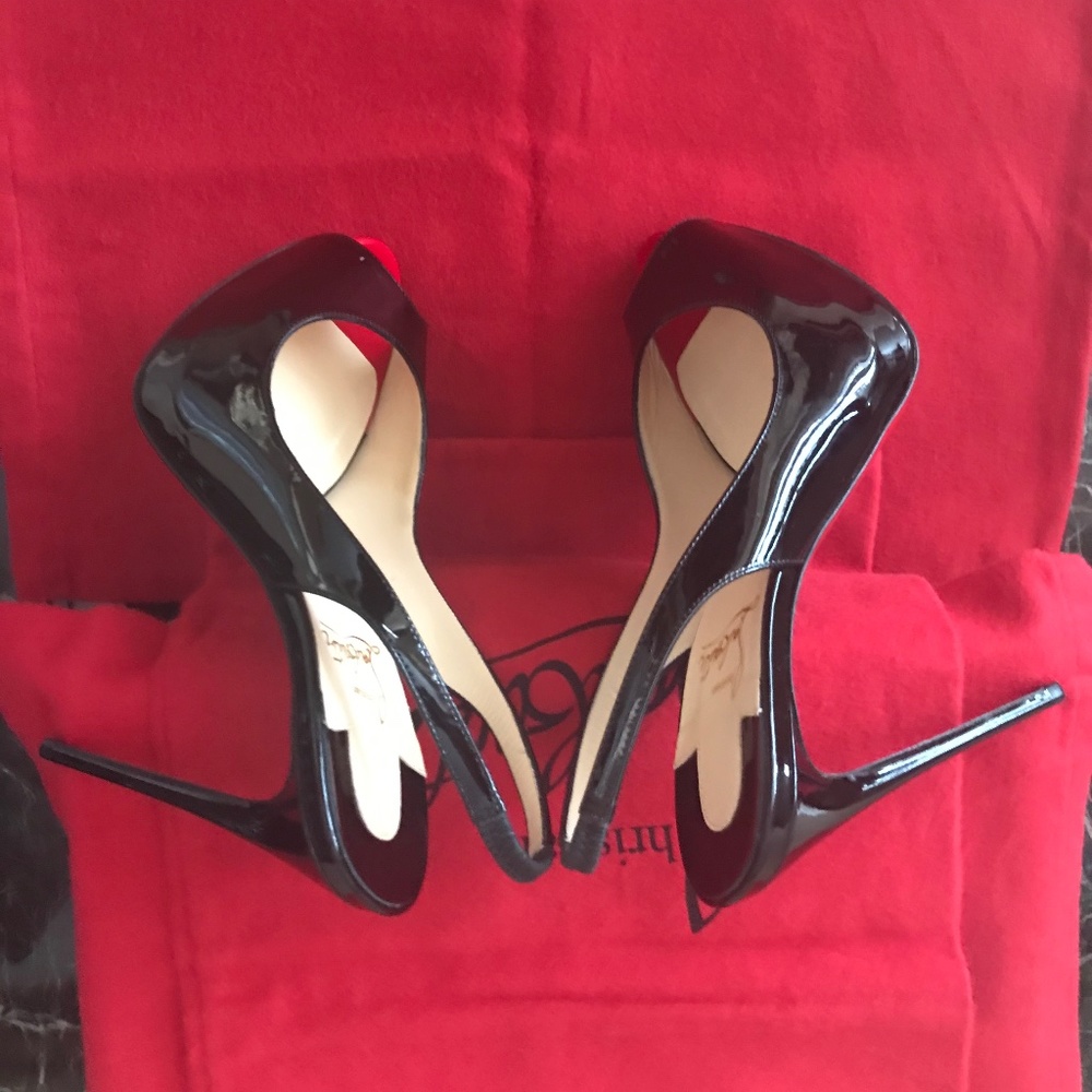 ❤️ NEW ❤️Christian Louboutin No Prive Slingback Black EU38 - Picture 9 of 14